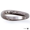 THE KISS Size 15 Diamond Message Ring DI-SR1805BKD [Disney Collection] Mickey/Black Men's