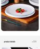 Artistic Melamine Round Plate for Cold Dishes - Ideal for Restaurants & Hotels, Perfect for Western Food & Steak.