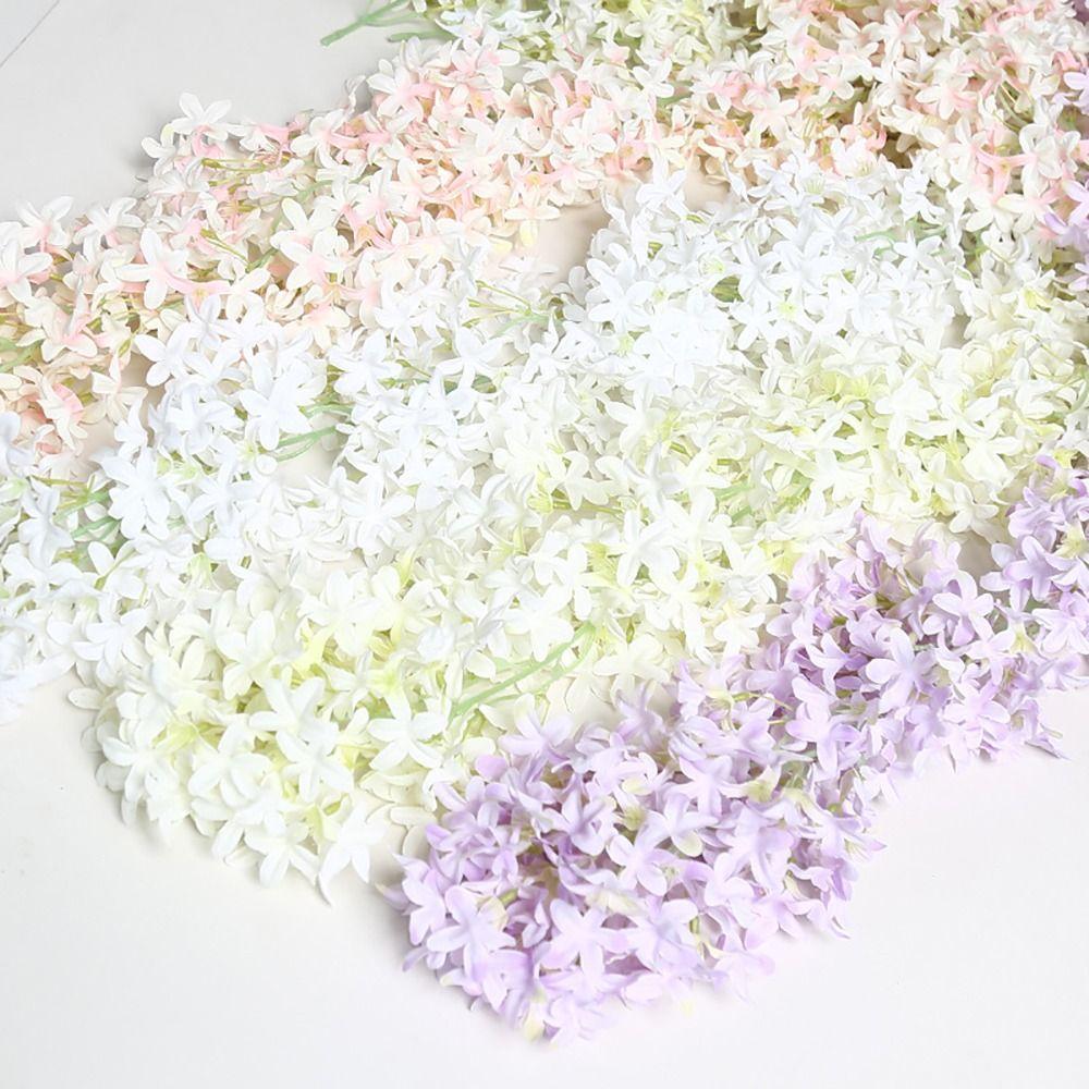 Multicolor Lilac Artificial Flower Photo Props DIY Faux Flower Ornament Flower Wreath Simulation Flower Vine Party Supplies