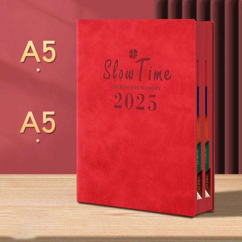 A5 Study Notebook Paper Time Management Plan Book New 365 Days Diary Book