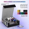 24 Dividers Trading Card Storage Box 2400+ Top Loader Card Case  For Magic TCG PTCG Sports Cards