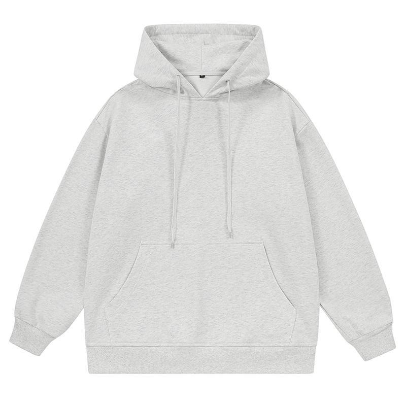 Felpa con cappuccio a maniche lunghe da uomo per autunno, primavera e autunno, nuova, semplice, casual, alla moda, marca, top largo e bello
