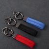 Suede Leather Car Badges Keychain Key Chain Keyring Pendant For Porsche Panamera Cayenne Taycan 911 718 Macan Carrera-GT 928 968