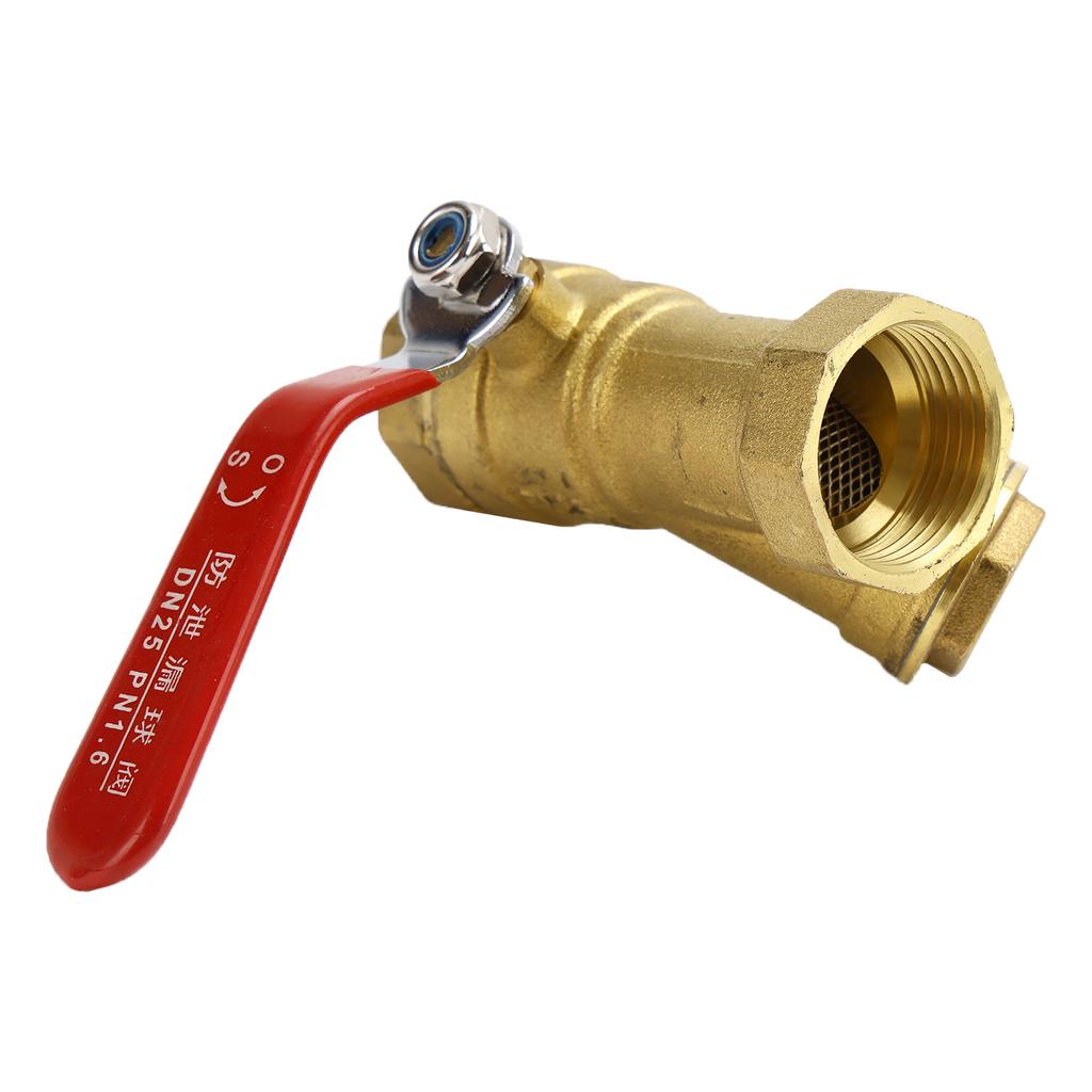 1" BSP Equal Female Thread Brass Y Type Strainer Filter Ball Valve
