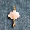 Stainless Steel New Color Cloud Pendant Accessories DIY Gold-plated Color Preservation