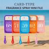 1 PC Digital Silicone Hook Card Perfume,Easy To Carry,Small Spray Mist,Add Fragrance Anytime,Long La