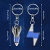 Car Static Eliminator Discharger Keychain Pendant Novel Rocket Design Anti-Static Device For Car Metal Door Handle