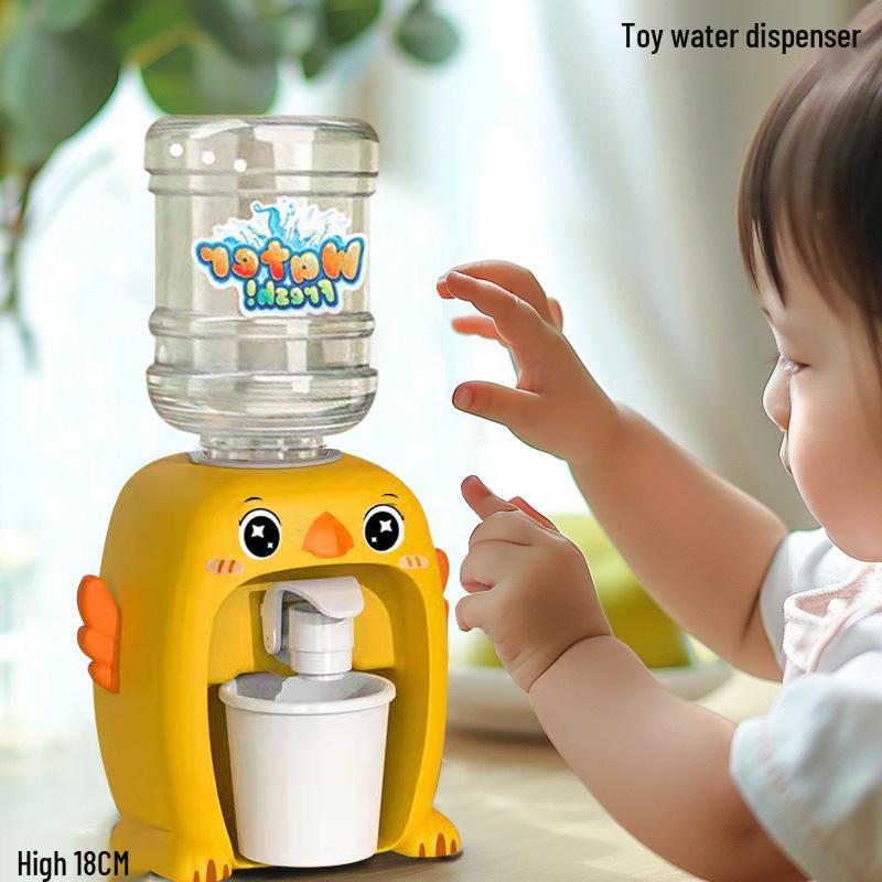 Kids' Cute Duck Play Kitchen Water Dispenser Toy Set