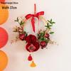 Chinese New Year Artificial Gourd Flower Wreath Decoration for Entrance and Living Room