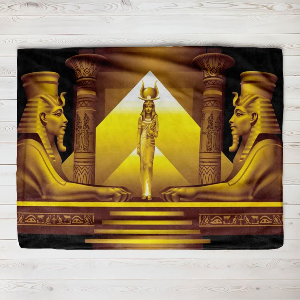 Ancient Egyptian Civilization Thin Blanket The Ancients Daily Printed Warm Throw Blanket for Sofa Bedroom Office Plush Quilt