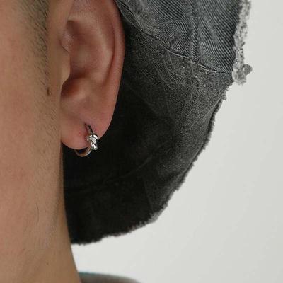 Men's Hip Hop Personalized Retro Knot Earrings