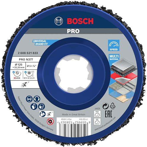 Bosch X-Lock 2608621833 Cleaning Disc (4.9 inches (125 mm) Diameter