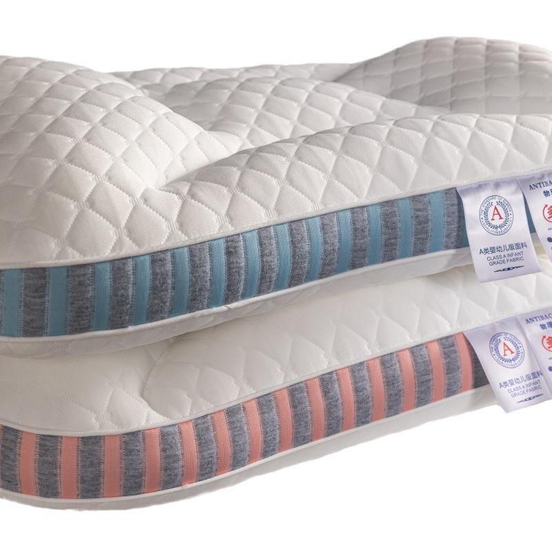 Washable Memory Foam Pillow Deep Sleep Adult Bone-Shaped Support With Hollow Fiber Fill