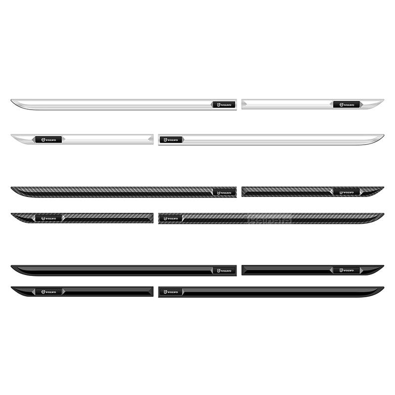 For Volvo Car Stainless Steel Side Door Body Guard Strips Protector Decorative Cover Trims For VOLVO XC90 S60 S90 XC60 V90 Car A