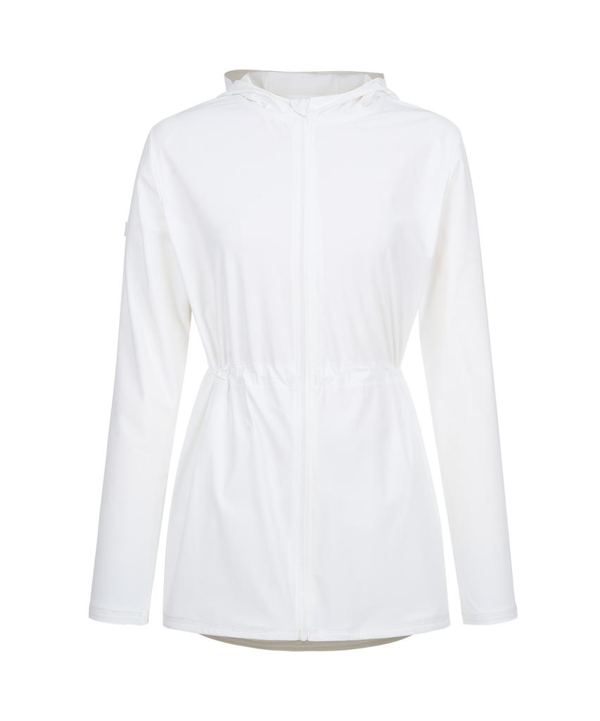 Lenomasuyeongbog Women'S Hooded Zip-Up Rash Guard White Rn-Cs2G301-Wh
