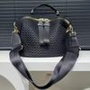 Casual Nylon Schoudertas Voor Dames Met Afneembare Riem Ritssluiting Polyester Voering Opvouwbaar Textuur Gaas Veelzijdig Dagelijks Gebruik Crossbody Tote