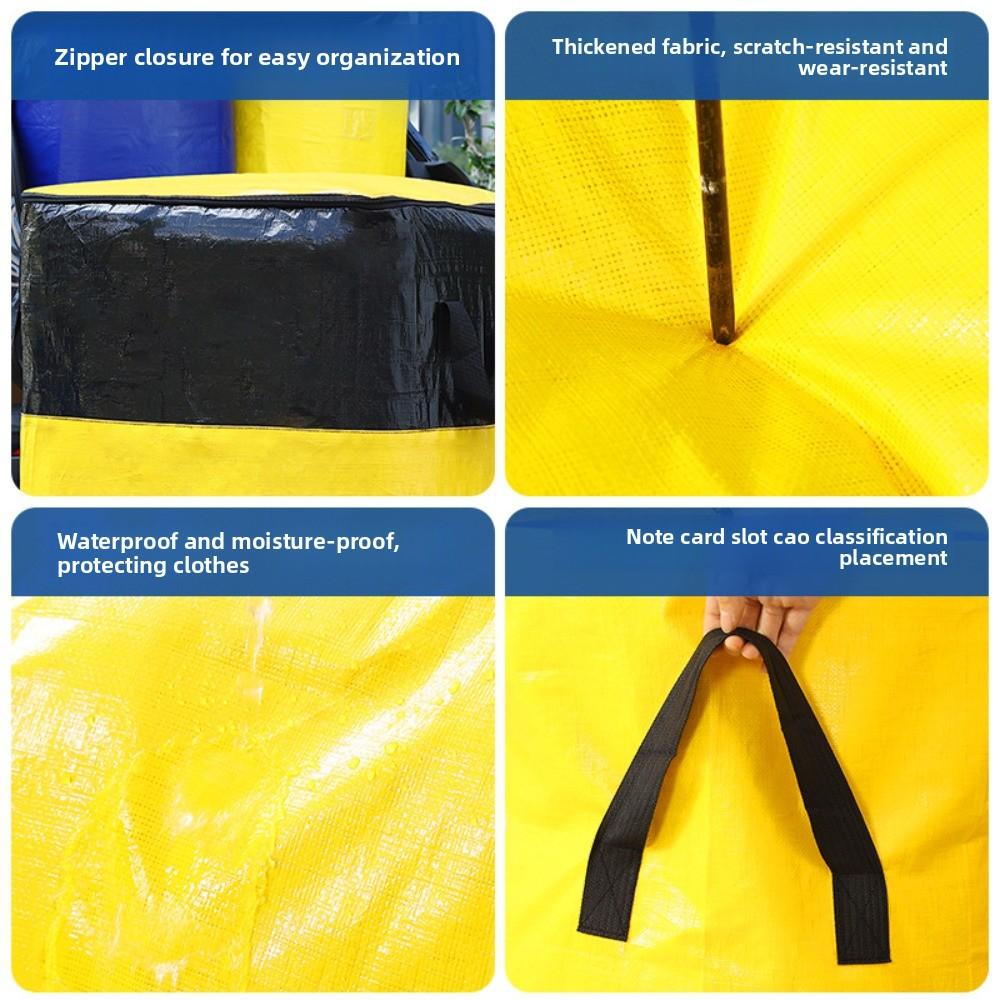 Large Capacity Heavy Duty Moving Bags Waterproof Thickened Storage Organizer Foldable College Dorm Travel Storage Bag