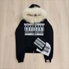 Y2K printed sweater street trend single product design thermal mask men's and women's style retro winter