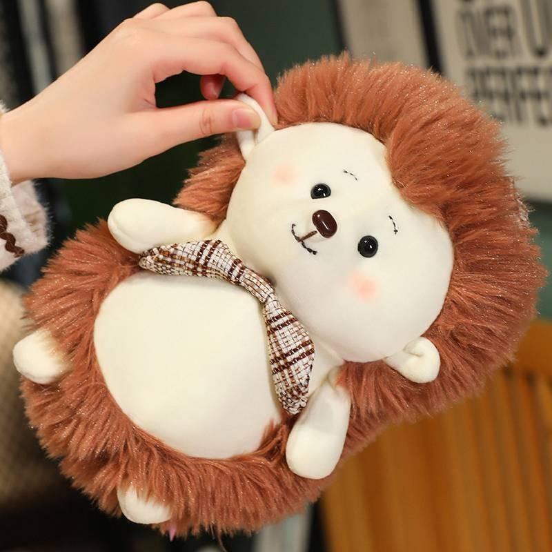 Adorable Plush Hedgehog Toy Soft Stuffed Animal Doll For Kids Birthday Gift 25cm
