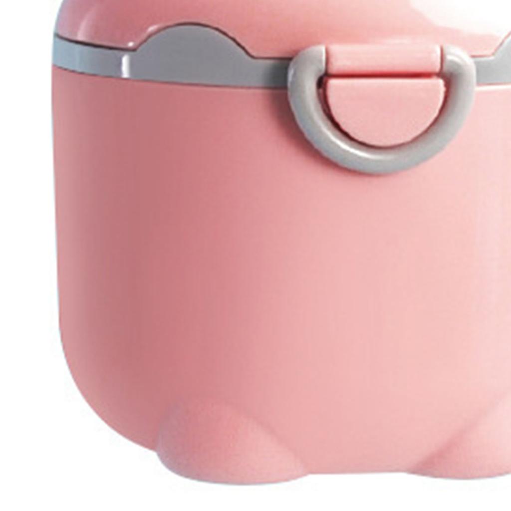 Baby Formula Dispenser Cute Bear Shaped Portable Milk Powder Dispenser Container for Fruit Snack L