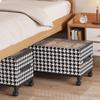 Space Saving Mobile Under Bed Organizer Large Capacity Transparent Cover Storage Box  for Home