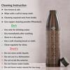 100% Pure Copper Water Bottle, Antique Dark Embossed Design, Ayurvedic Vessel for Yoga & Health, 900ml