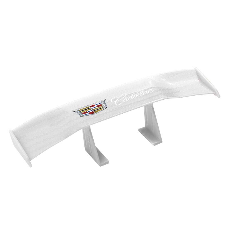 Car Rear Mini Spoiler Wing Motorcycle Small Model Canard Tail Winglet ABS Carbon Look For Cadillac CT4 CT5 XT5 XT6 XTS ATS-L