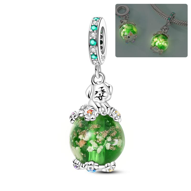 Luminous Copper Glowinthedark Firefly Charm Pendant Compatible With Authentic Charm Bead Charms Bracelets Bead for Women Diy Fine Jewellery