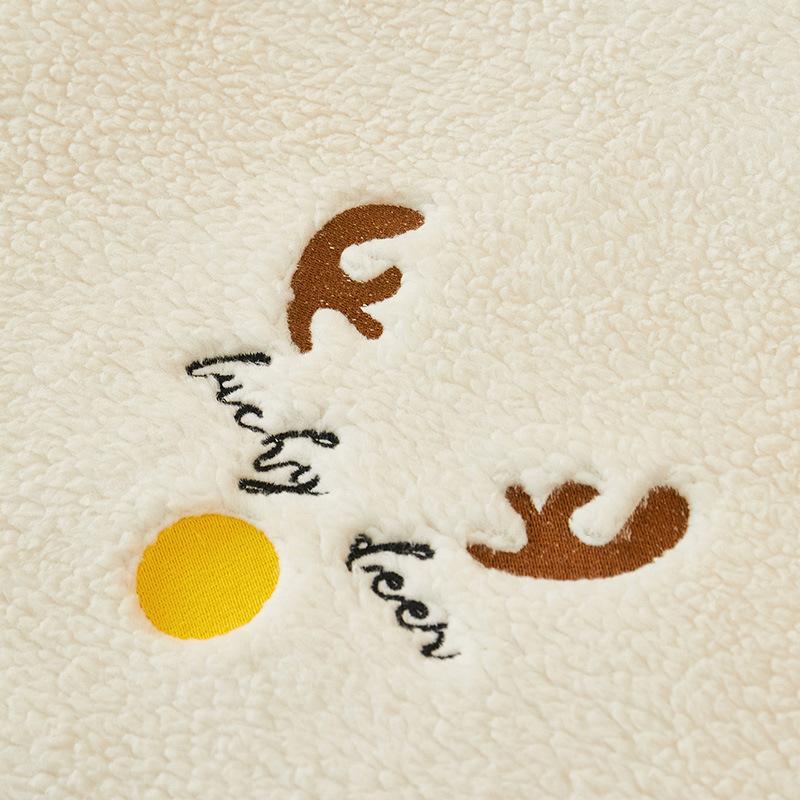 Christmas Lamb Wool Sofa Cushion Winter Thickened Non-Slip Nordic Simple Seat Cover Cover