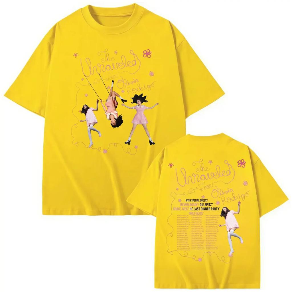 Summer Casual Loose Cotton T-shirt The Unraveled Tour 2026 Graphic T Shirts Men Women Fashion Aesthetic Short Sleeve T-shirts