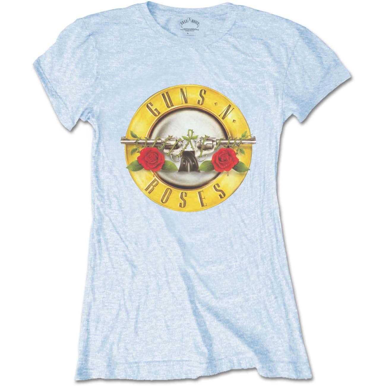 Guns N  Roses Ladies Slim Fit T-Shirt: Classic Bullet Logo OFFICIAL NEW XXL