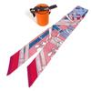 HERMES Twilly Twilly Bandeau Scarf Accessories Scarf silk Red/Light blue