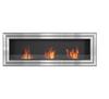 Wall mounted Bioethanol fireplace JULIET 1800 TÜV with glazing