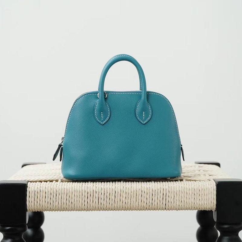 Gaoding Handmade Wax Thread Sheepskin Bowling Ball Mini 2025 New Eve Leather Shell Bag Shoulder Cross Shoulder