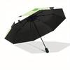 1 Stück Panda Bambus Automatisches Öffnen/Schließen, Ganzjahres Tragbarer Faltregenschirm, Reisen, Alltag, Formelle Anlässe - Kompakter Luxus Sonnenschirm, Outdoor Zubehör