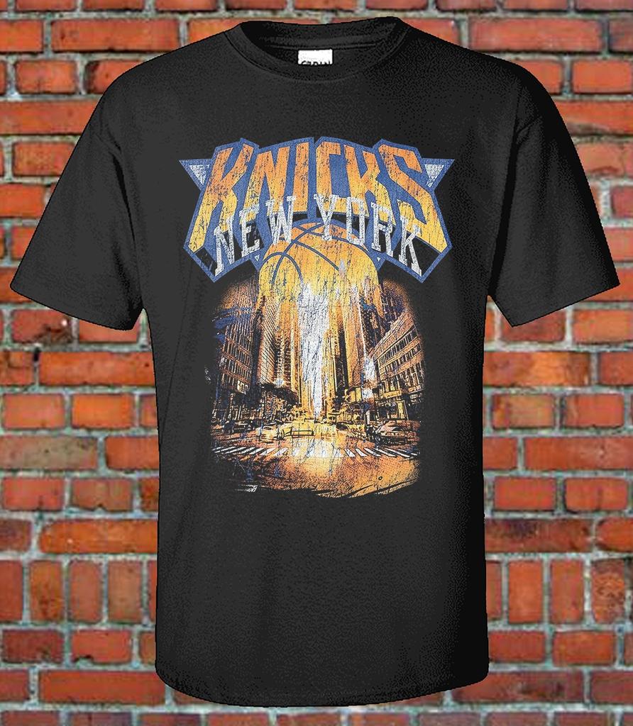 Vintage Recreated Knick Tee Bootleg Tee Graphic TShirt