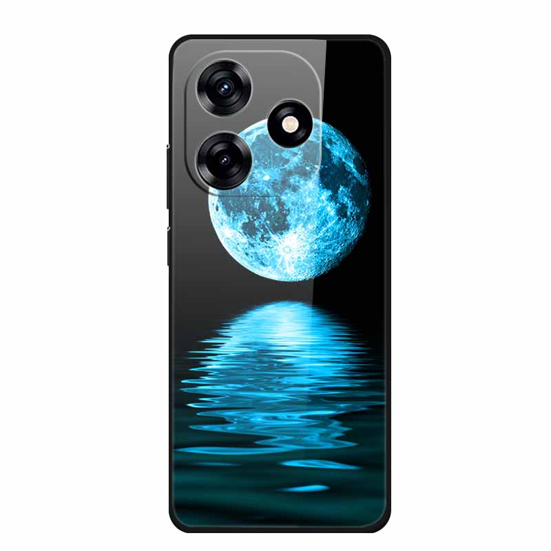 Glass Back Cover For Honor X5c Plus Case Coque Hard Tempered Glass Case For Honor Play 10A X5c Plus Phone Case Cover Soft Bumper