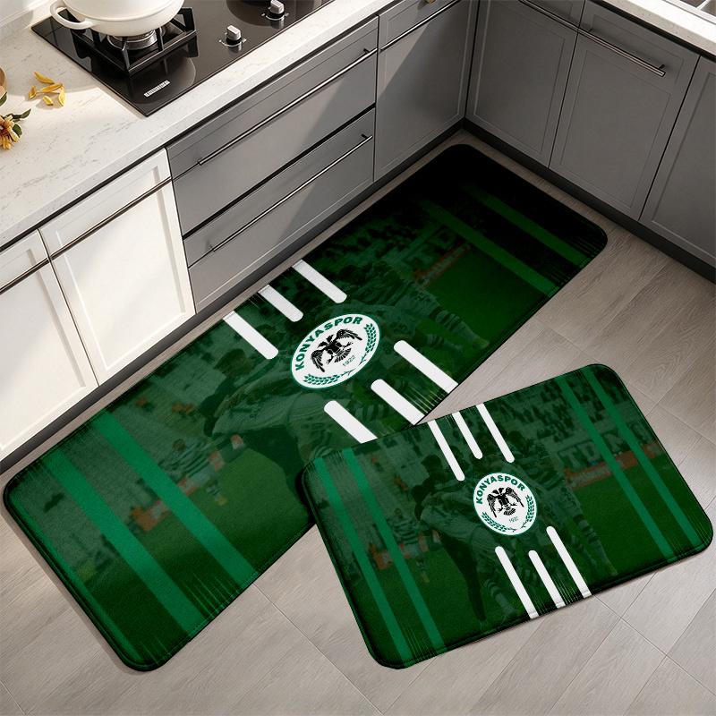 Kocaelispor Kulb Flannel Kitchen Mat Christmas Soft Area Rug Non Slip Floor Carpet Home Decoration