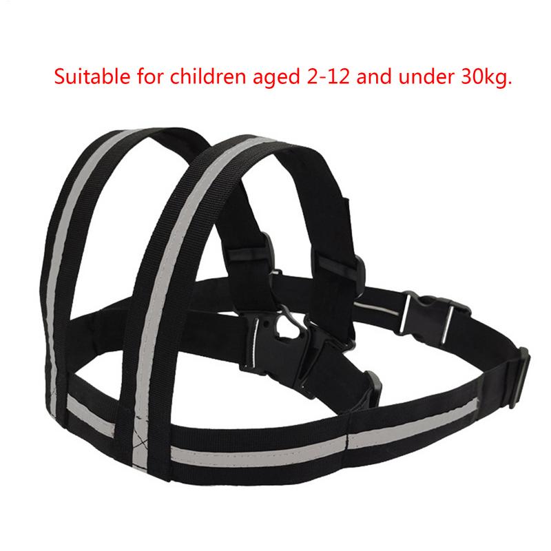 Motorrad Sicherheitsgurt für Kinder Kleinkinder Kind Reflektierend Atmungsaktiv Schultergurte Sitzgurt Universal Verstellbar mit Griffen