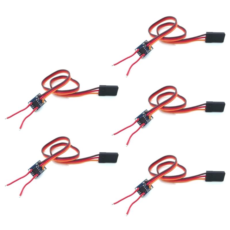 

Mini Brushed ESC Double Way Electronic Speed Control Dustproof ESC for Remote Control Mini Boat Ship Accessories 5PCS 1