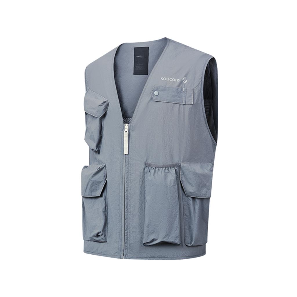 SAUCONY Natural Echo Minimalist Comfortable Fashion Vest Men Vest Light-Blue SA3259VT41O-GR249