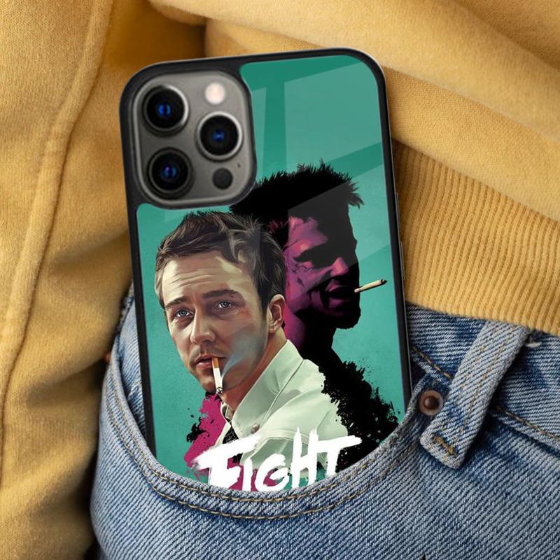 Fight Club Movie Poster Soft Phone Case for iPhone 17 Air 16e Pro max 15 Pro 13 14 Plus 11 12 MagSafe Magnetic Coque iPhone 11pro max
