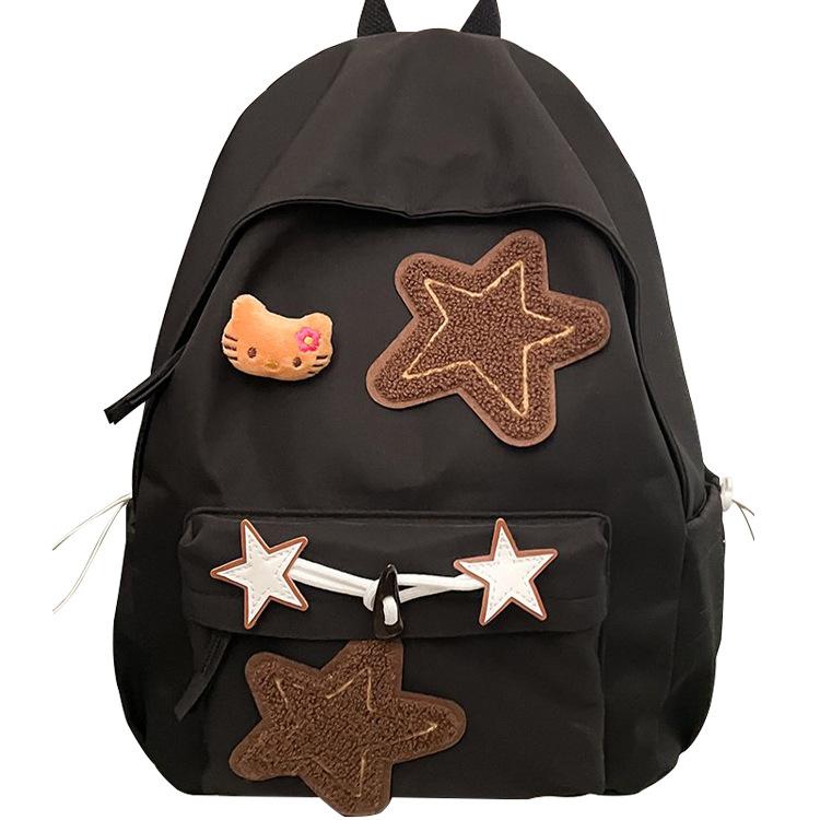 Schoolbag Bag Female Backpack College Style Korean Version Junior High School Student High School Star Backpack Elementary School Student College