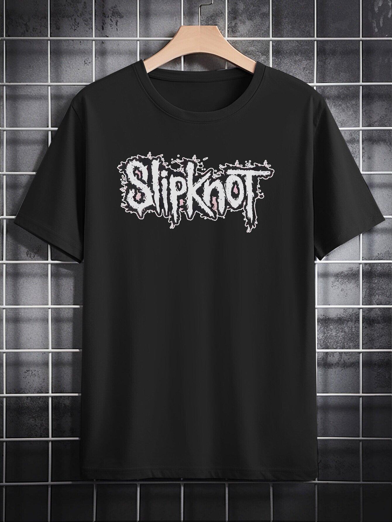 [Everyday Comfort] Slipknot Graphic T-shirt - Black 3D Print Crew Neck Tee XS
