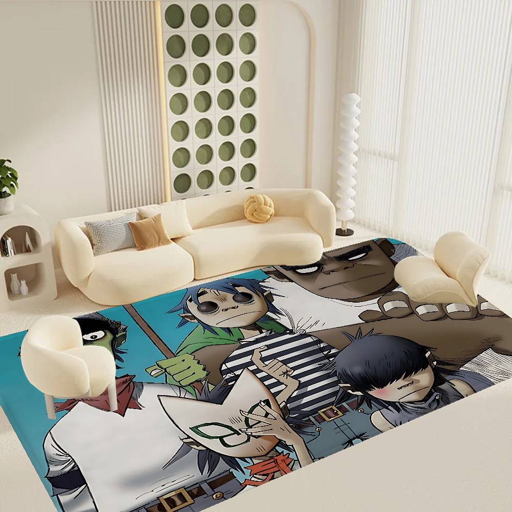 Music Cool Band G-gorillaz Door Mat Washable Non-Slip Living Room Sofa Chairs Area Mat Kitchen Doormat Area Rug
