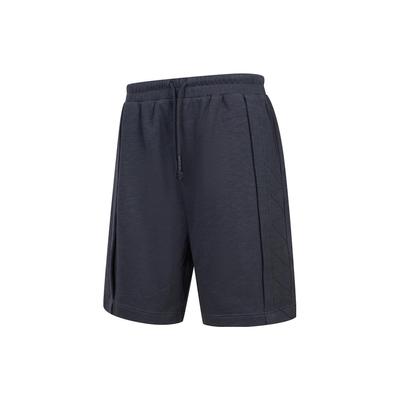 Li Ning X Jackie Chan Collaboration SS23 Solid Color Straight Leg Sports Shorts Men Shorts Black AKST031-3