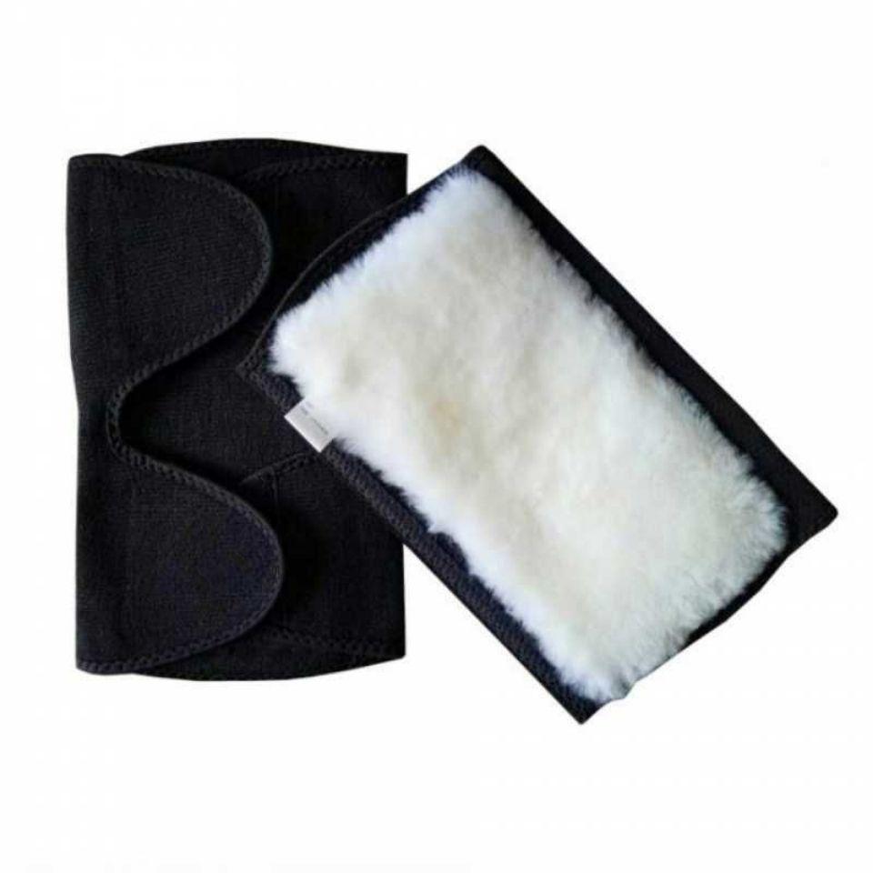 Unisex Soft Elastic Knee Warmers Warm for Spring Autumn Winter Fleece-Lined Cold Protection Anti-Slip