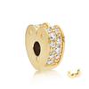New Shining Path Clear Pavé Clip Charms Fit Originalcharms Bracelet Trinket Copper Charm Bead For Women Jewelry Making