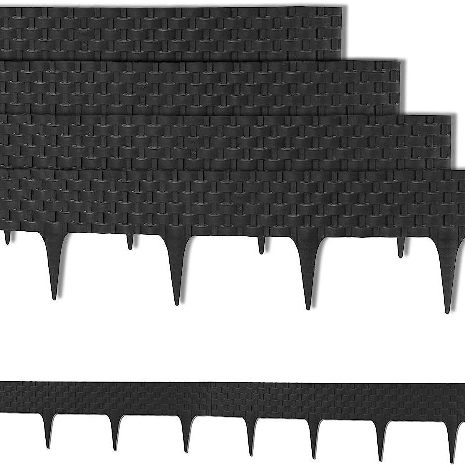 Rattan-Style Garden Edging Flower Bed Fence