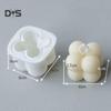 Reusable Ball Cube Aromatherapy Candle Mold Silicone DIY Craft Mould Baking Tool